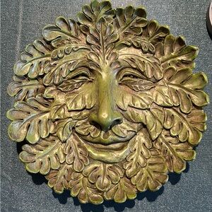 Green Man Leaf Wall Art